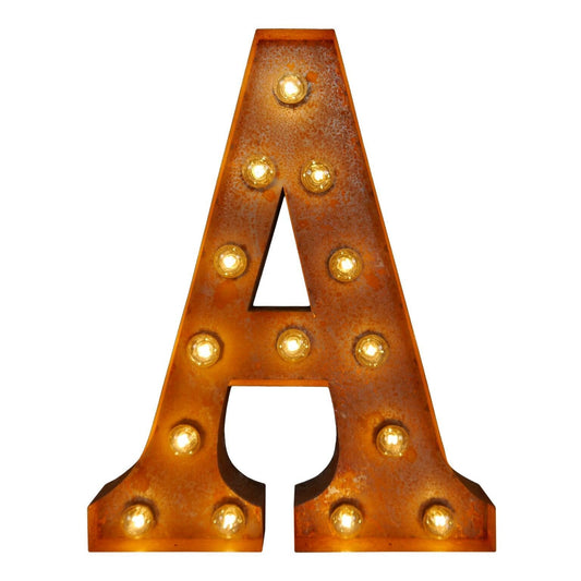 Vintage Letters - A-Z Wall Light-Contract Furniture Store for hospitality, leisure & commercial projects