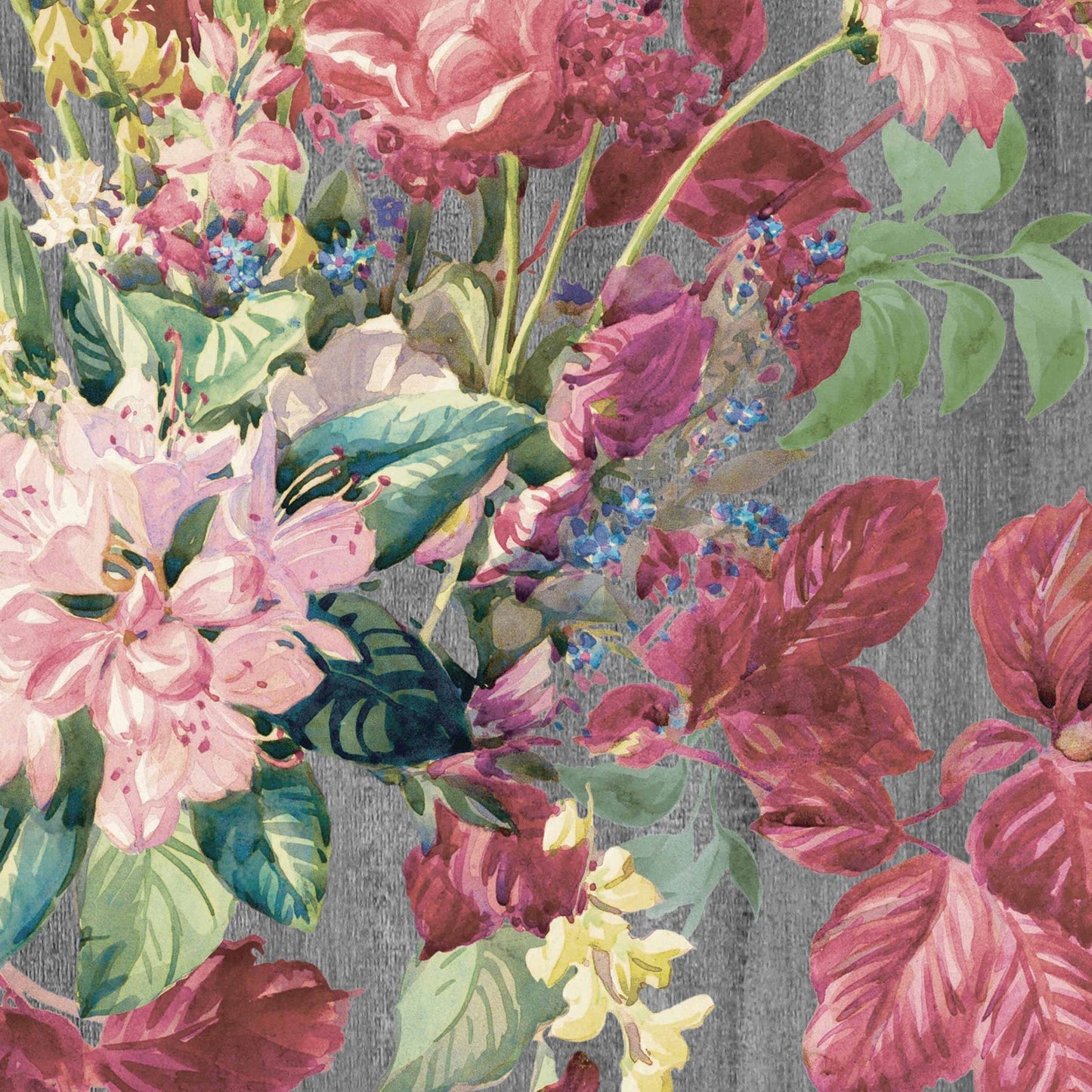 Watercolour Floral Feature Wallpaper
