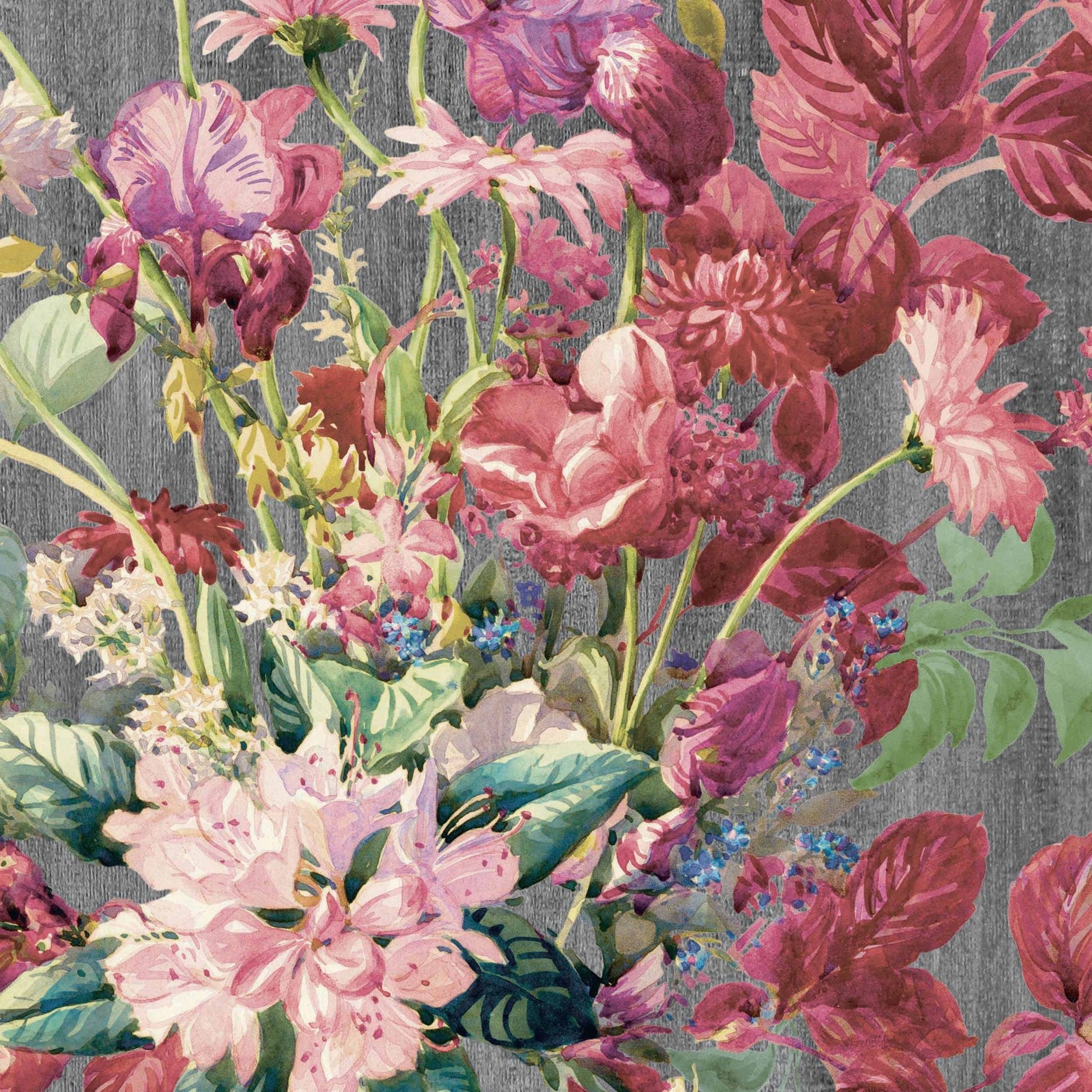 Watercolour Floral Feature Wallpaper