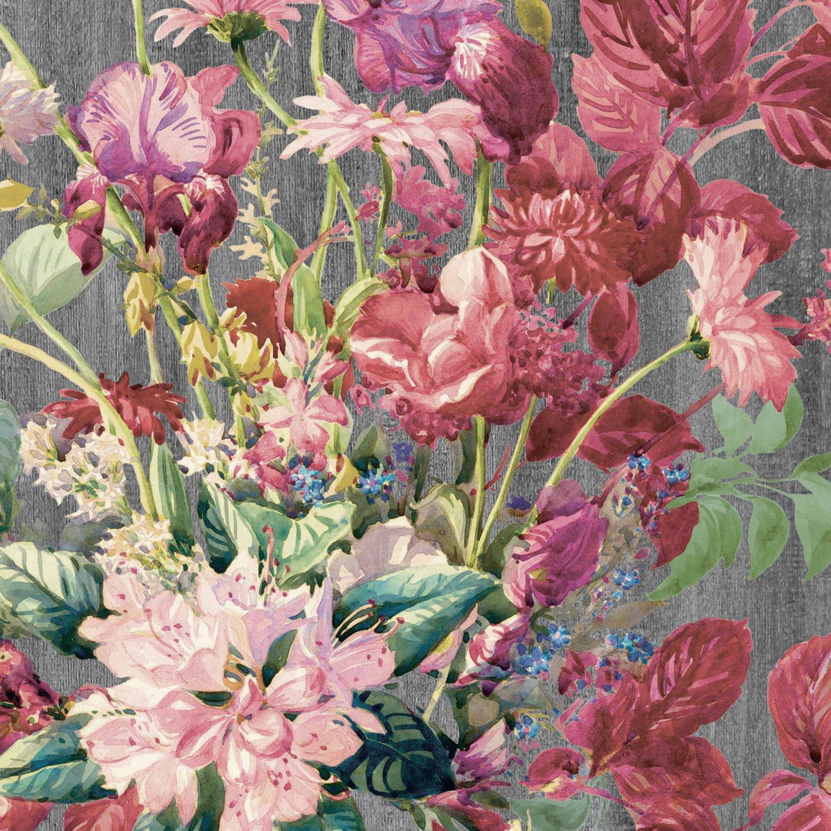 Watercolour Floral Feature Wallpaper-Woodchip &amp; Magnolia-Contract Furniture Store