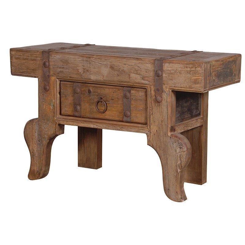 Weathered Chunky Side Table-Coach House-Contract Furniture Store