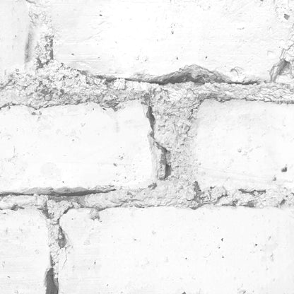 White Brick Effect Wallpaper