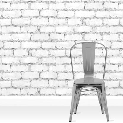 White Brick Effect Wallpaper