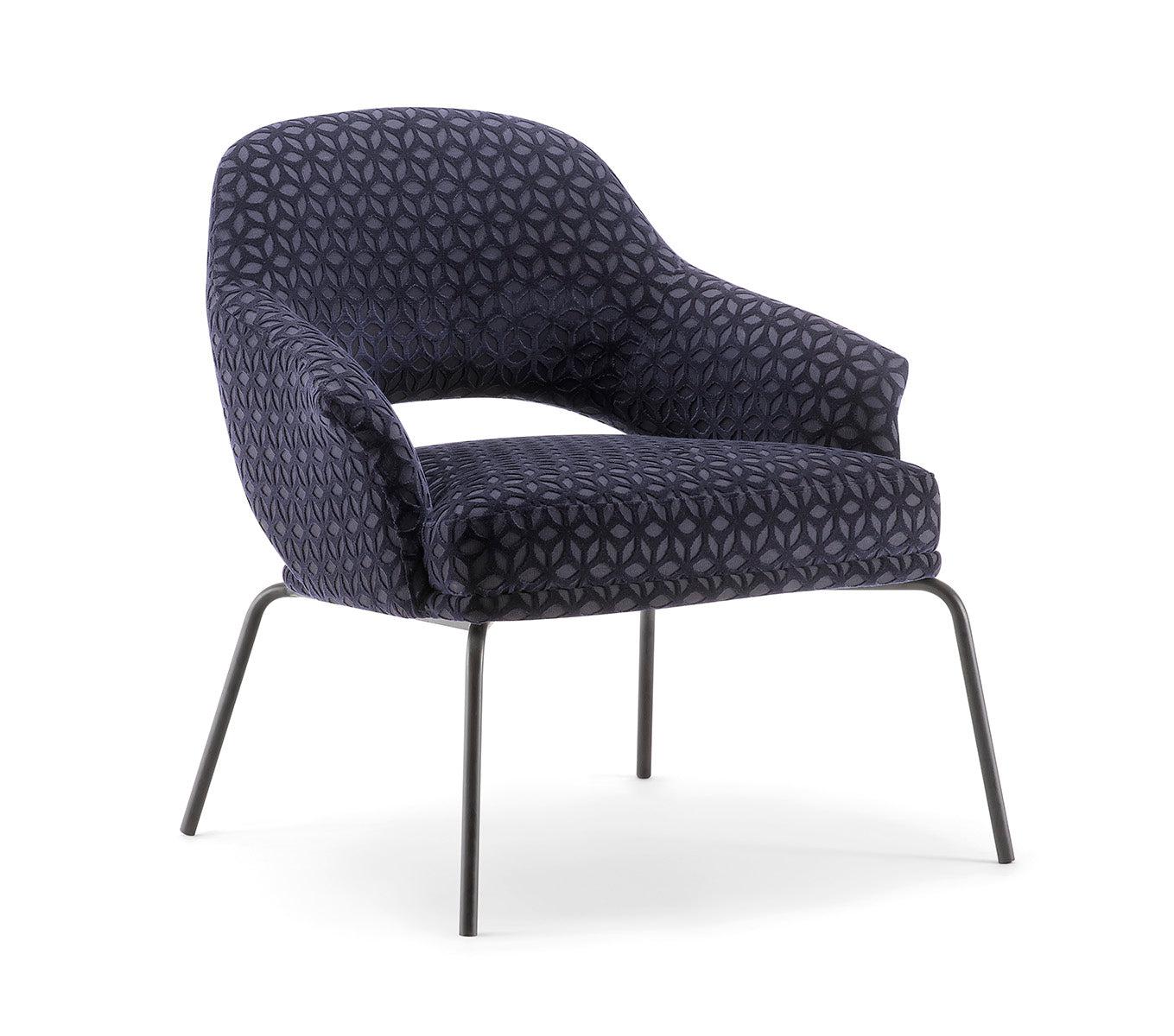 Wings Lounge Chair c/w Metal Legs-Tirolo-Contract Furniture Store