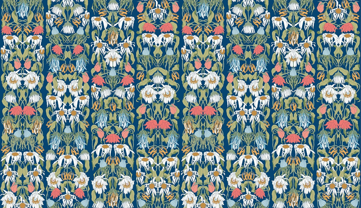 Withered Flowers Colour Wallpaper-NLXL-Contract Furniture Store