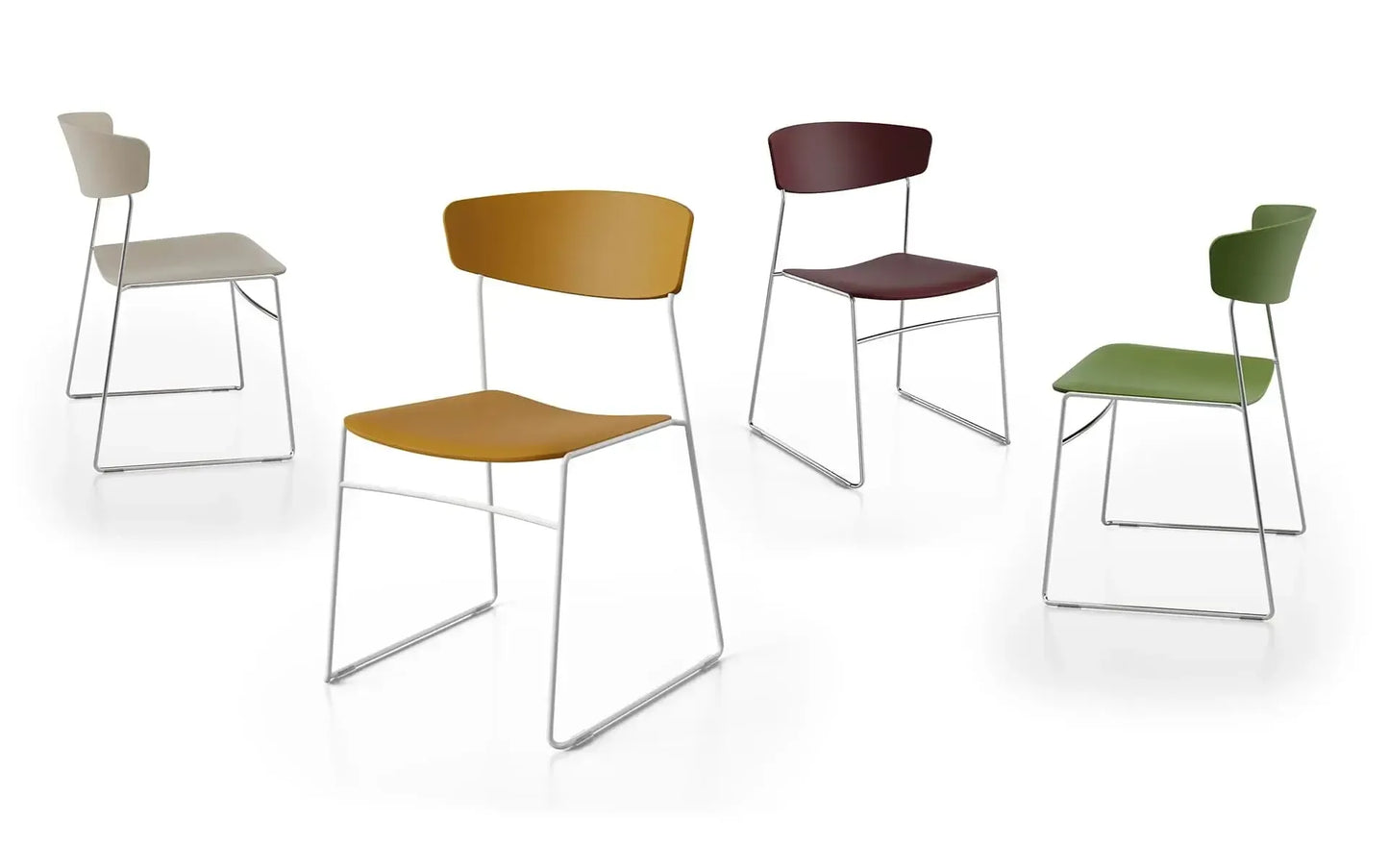 Wolfgang 50X Sled WMX150 Side Chair-Contract Furniture Store for hospitality, leisure & commercial projects