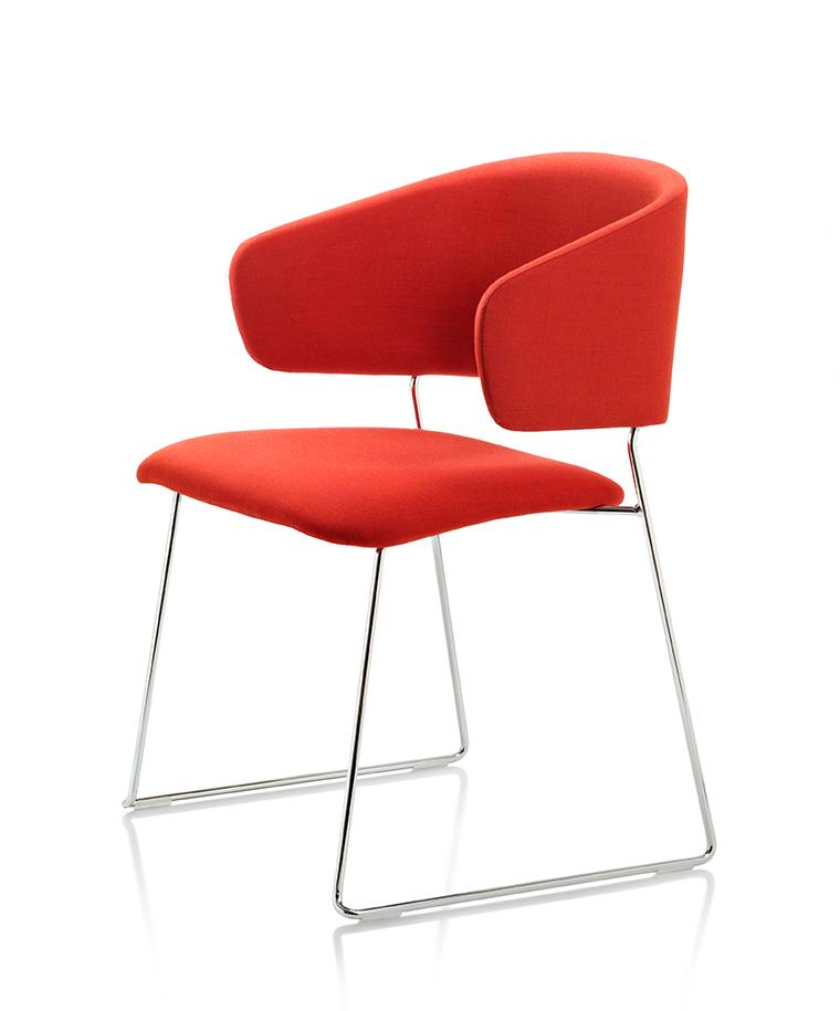 Wolfgang 54 Armchair c/w Sled Legs-Fornasarig-Contract Furniture Store