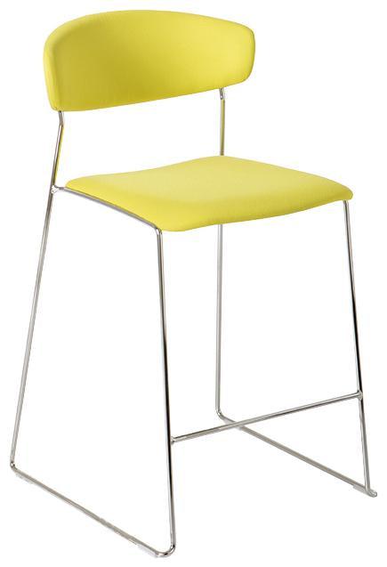 Wolfgang High Stool c/w Sled Legs-Fornasarig-Contract Furniture Store