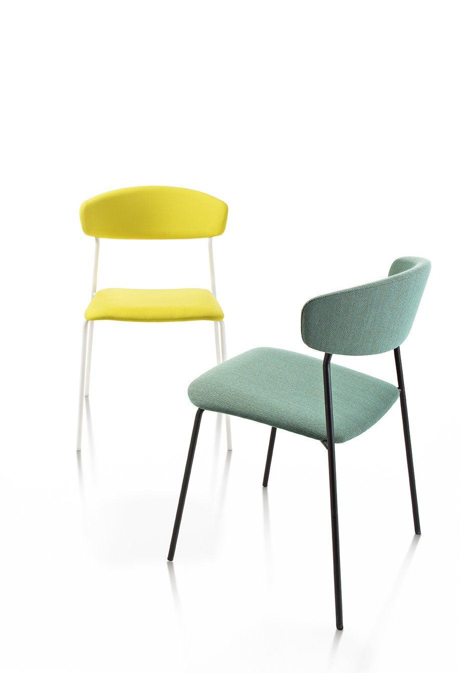 Wolfgang Side Chair c/w Metal Legs-Fornasarig-Contract Furniture Store