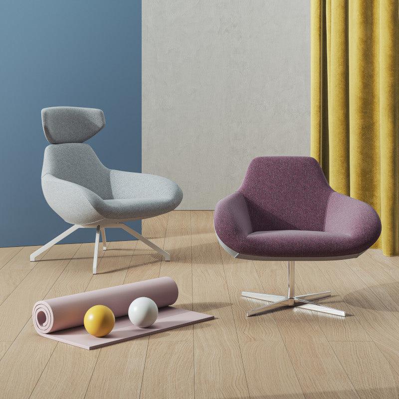 X Big 4 Stars Lounge Chair-Alma Design-Contract Furniture Store