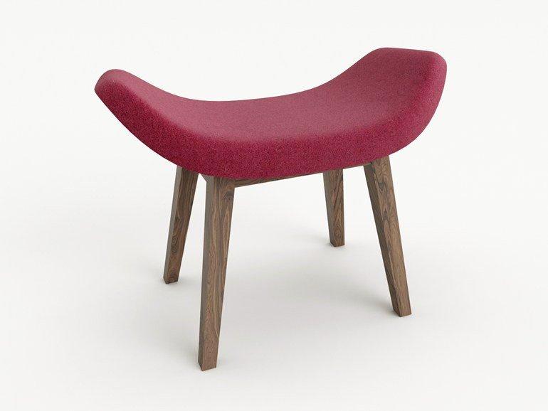 X-Big Foot Wood Low Stool-Alma Design-Contract Furniture Store