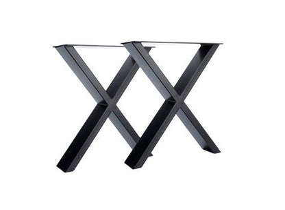 X-Frame Industrial Leg Bench Ends