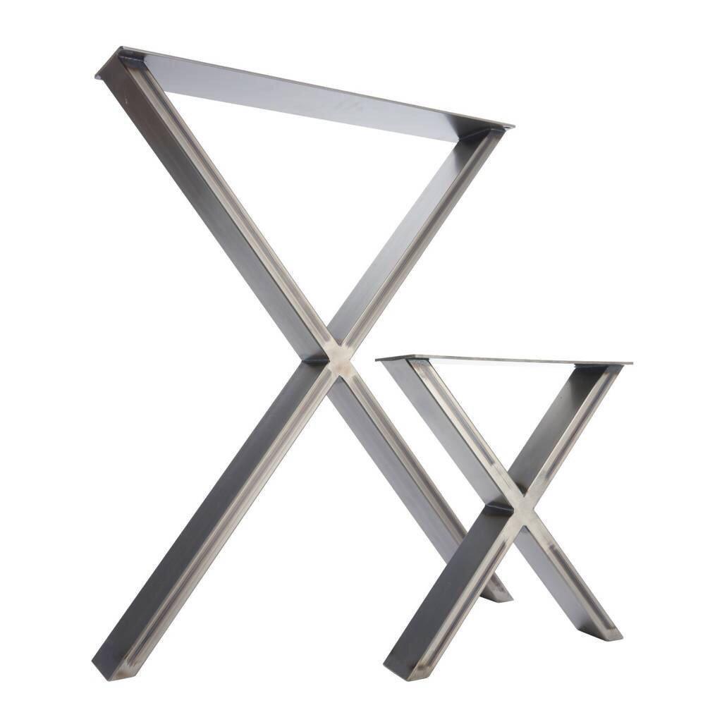 X-Frame Industrial Leg Bench Ends-Contract Furniture Store for hospitality, leisure & commercial projects