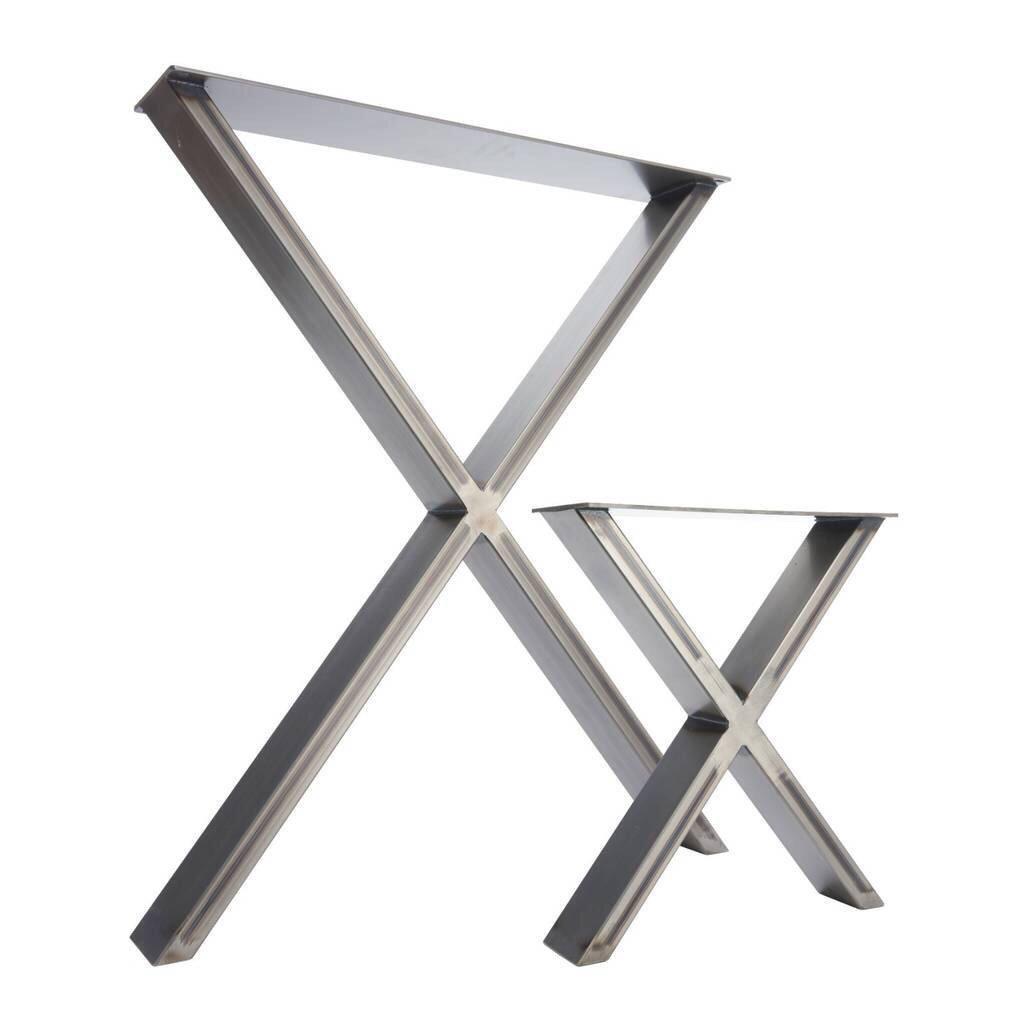 X-Frame Industrial Leg Bench Ends-Hairpin-Contract Furniture Store