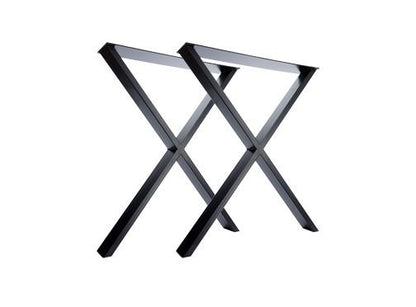 X-Frame Industrial Leg Dining Base