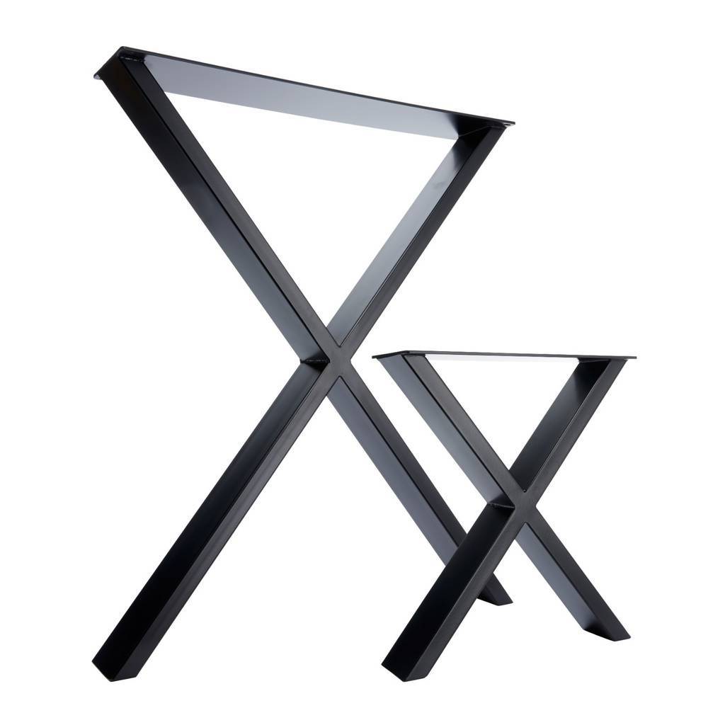 X-Frame Industrial Leg Dining Base