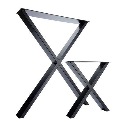 X-Frame Industrial Leg Dining Base