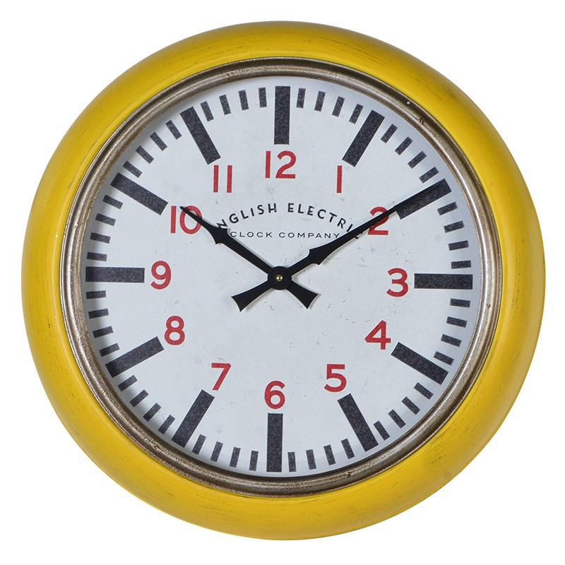 Yellow EE Wall Clock-Coach House-Contract Furniture Store